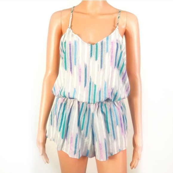 Dolce Vita Pants - NEW Dolce Vita Cement multicolor T Striped Romper